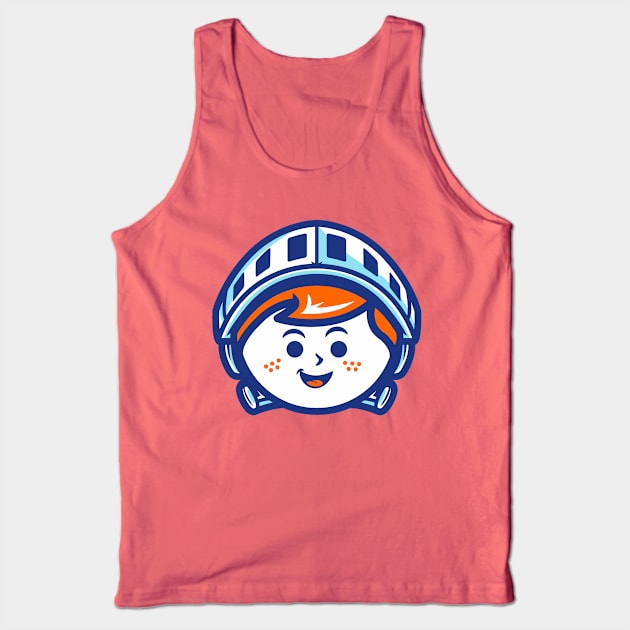 TUFF White Knight Freddy Face Tank Top by TheUnitedFunkoFam